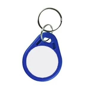 RFID KF003A personalisierbarer Schlüsselanhänger/Keyfob Classic ,TK4100 (LF 125KHz) Kunststoff, Blau für Zugangskontrolle, Identifizierung u.v.m.